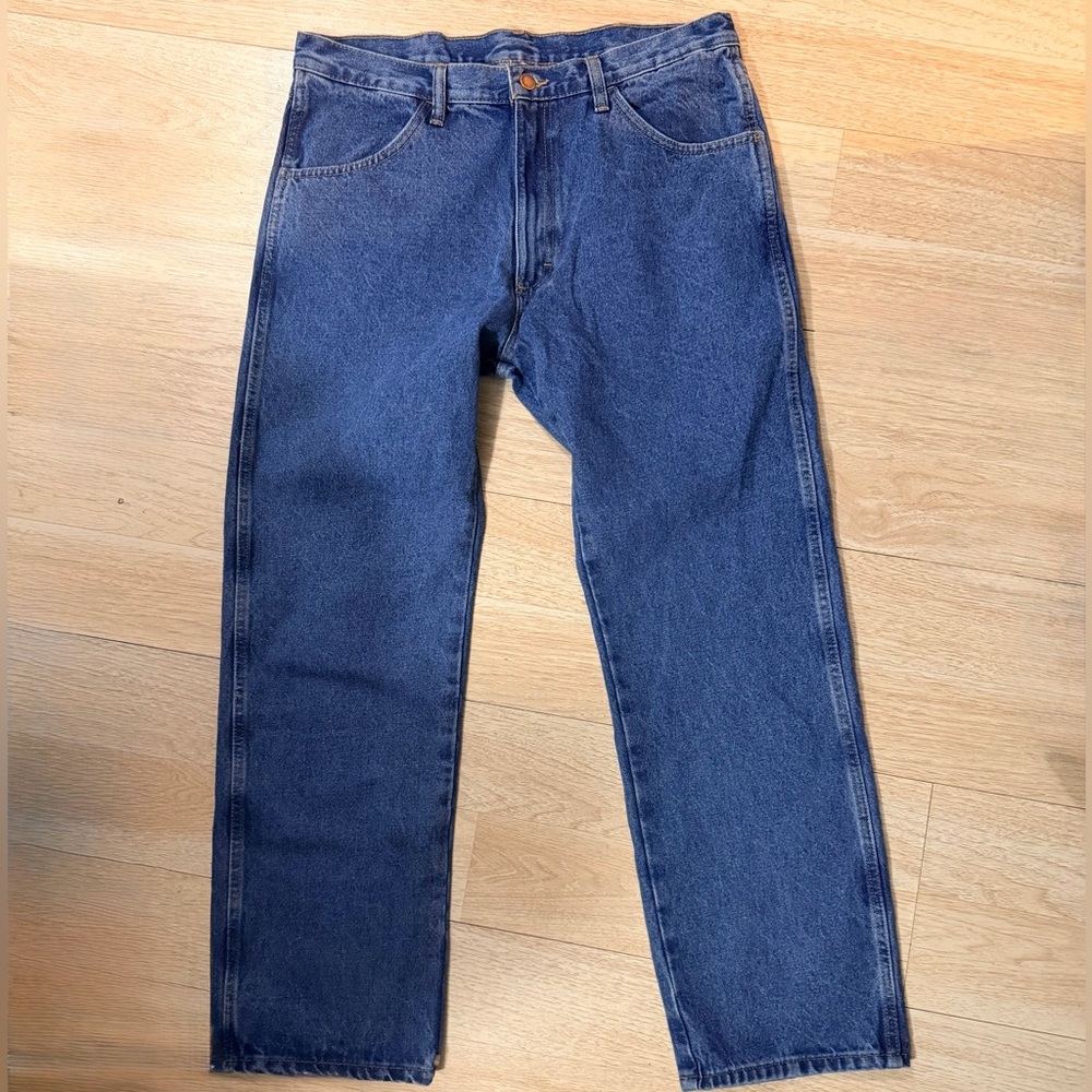 Pants Rustlers Men’s classic Regular fit Wrangler dark blue